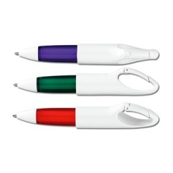 STYLO MOUSQUETON BLANC / VERT