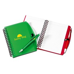BLOC NOTE SPIRALE PENBOOK VERT