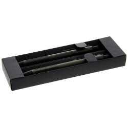 PORTE-MINES ALU CORPS MARRON ATTR. NOIRS