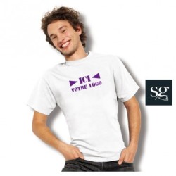 Tee-shirt blanc mixte 175 gr/m2 SG